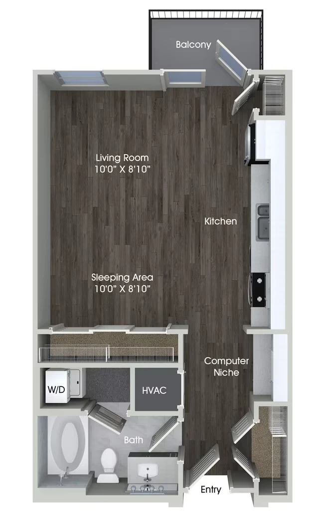 E1 Income Regulated 2413 floor plan